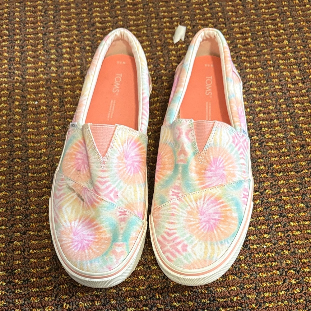 TOMS Women’s Tie-Dye Slip-On Shoes New with flaws